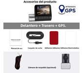 Dashcam 4K GPS WIFI 24h Parking Monitor Dash Cam for Car Dvr Dual Camera Front and Rear Night Vision Dvrs Mini Video Registrator