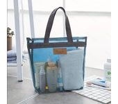 1Pc Lightweight Mesh Shower Bag with Quick Dry Technology Portable Toiletry Tote for Gym and Travel Outdoor Beach