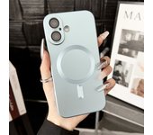 Luxury Metal Matte Magnetic Wireless Charge For Magsafe Cases for iPhone 16 15 14 13 12 11 Plus Pro ProMax Soft Cover