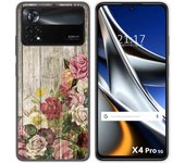 Funda Silicona para Xiaomi POCO X4 Pro 5G diseño Madera 08 Dibujos