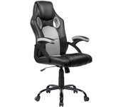 Dormidan -Silla Gaming, Silla de Escritorio, Silla de Oficina, Silla de Ordenador, Silla Giratoria, regulación en altura, con respaldo, Silla para videojuego, Silla Racing SR-1