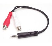 StarTech.com Cable Convertidor Adaptador Audio 15cm Mini Jack 3,5 mm a RCA Estéreo - Conversor, Mach