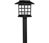 MATEL Piqueta LED Solar Farol Crepuscular Luz Cálida 2 Unidades