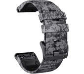 QuickFit 22mm 26mm Sports Camouflage Silicone Strap For Garmin Fenix 6X 7X Pro Band For Fenix 6Pro 5Plus Bracelet Watchband