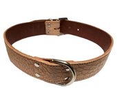 Collar Piel Labrada 35X650 Tostado Razas Grandes.