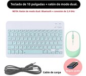 Wireless Keyboard and Mouse Rechargeable Bluetooth-compatible Keyboard For Laptop Tablet Phone Ipad For Android iOS Windows