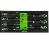 JBM 53945 SET DE 7 DESTORNILLADORES EN TORX CON MODULO EVA CARBONO