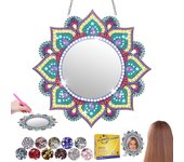 DIY Diamond Pintura espepejo artesanía Kit, Mandala maquillaje Espejo Niños Gift de Cumpleaños Juguete para edades 5-12