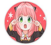 ALFOMBRILLA REDONDA spy x family niña anya kawaii cute mona mousepad raton anime manga seinen super guerrero sagaandroides