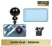 4inch Dash Cam Aluminium Alloy Full HD 1080P Night Vision Front Rear View Loop Recording Dashboard Car DVR 2Lens Black Box