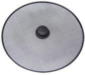 Black Splatter Screen Anti Grease Frying Pan Oil Splash Guard Fine Mesh Splash Guard Cover Lid Gadget Kitchen Tool with Handle