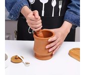 Kitchen Garlic Mortar, Pounding Chili Bowl, Mortar And Pestle Set For Garlic Peper, Garlic Crusher, Household Chili Grinder