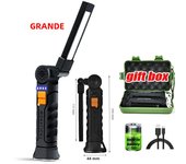 Multifunctional G51 Work Light Portable Led Rechargeable Light Waterproof Camping Light Magnet Flashlight With Built-in Battery