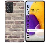 Tumundosmartphone Funda Gel Tpu para Samsung Galaxy A72 diseño Ladrillo 01 Dibujos
