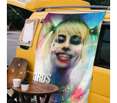 1PC B-BEAST K-KINGDOM D-DC H-Harley Q-Quinn Creative Pattern Hanging Flag Polyester Printed Banner Hand Pulled Flag