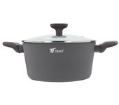 Suinga Cacerola Thulos con Tapa de Cristal Ø28 cm.