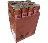 PACK DE 12 CAÑONES DE CONFETI CON FORMA DE PETALOS ROJOS 30CM SINI