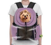 Bolsa de pecho para mascotas with Cabeza expuesta, Bolsa de Hombre Doble para mascotas, Bolsa de pecho portáthil y transpired para Gatos