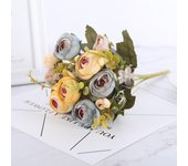 30CM Artificial Roses European Silk Tea Pod Wedding Holiday Party Bridal Decoration Home Vase Flower Arrangement Accessories