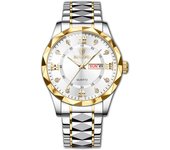 BINBOND Top Brand Luxury Man Wristwatch Waterproof Luminous Date Week Men Watches Stainless Steel Quartz Men's Watch Male reloj