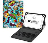 Subblim Funda Tablet 11” Teclado Bluetooth Español Ultra Slim Keytab Pro Trendy Comic