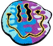 LAKEA Tufted Magic Trippy Smiling Face Rug Handmade Carpet Custom Rug for Home Decoration or Gift