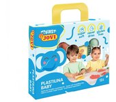 Jovi my first plastilina estuche de 4 pastillas de plastilina 38gr - super blanda - estimula creatividad y sensibilidad tactil - fortalece musculos de manos y dedos - colores surtidos