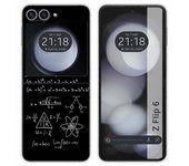 Tumundosmartphone Funda Carcasa Dura para Samsung Galaxy Z Flip 6 5G diseño Formulas Dibujos
