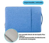 13.3"Laptop Sleeve Case for MacBook M2 M1 Air13.6 Air13.3 MacBook Pro13 14  with Handle Pocket Briefcase Waterproof HandBag