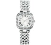 Reloj de pulsera para mujer con diseño de Cielo Estrellado y diamantes cuadrados, nuevo y en Oferta.