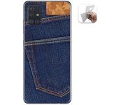 Tumundosmartphone Funda Gel Tpu para Samsung Galaxy A51 diseño Vaquero Dibujos
