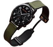 18mm 20mm 22mm Leather Silicone Strap For Huawei Watch GT4 46mm 41mm Samsung Watch 7/6/5/4 Classic/Active2/Gear S3 Magnetic Band