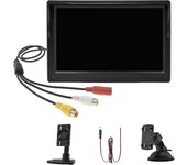 5 pulgadas coche cámara de visión trasera Monitor para vehículo vídeo aparcamiento LED visión nocturna HD marcha atrás cámara con pantalla