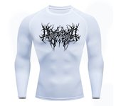 Thorns Print Gym Compression Shirt Men's Running Fitness Workout Summer Quick-Drying Short-Sleeved Sports Sportswear Rash Guard