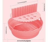 Air Fryer Silicone Microwave Baking Bowl Reusable Fried Chicken Basket Non-Stick Air Fryers Baking Tray Bakeware Kitchen Tools