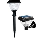 Farol Solar, estaca, pared, luz calida, blanca, mando a distancia, alta luminosidad, temporizador