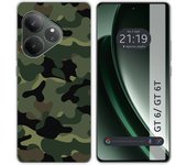 Tumundosmartphone Funda Silicona para Realme GT 6 / GT 6T 5G diseño Camuflaje Dibujos