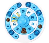 Juguetes para perros pet slow food bowl dog potty training sound leaky food disc juguetes para gatos juguetes educativos para perros blue disc toys (can sound)