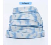 New Flats Sneakers Laces Fashion AF1/AJ Sports Shoelace 100/120/140/160/180CM 0.8CM Width Tie-dye Shoelaces Shoes Accessories