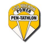 Plumas Pentathlon Standard Pen Power Amarilla Marca,Pentathlon,Geometria,Standard,Color,Amarillo,Micrones,.75Dardos,Plumas,Plumas Pentathlon