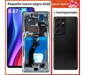 100%AMOLED For Samsung Galaxy S21 Ultra 5G Screen Replacement With Frame For Samsung S21 Ultra Screen Replacement SM-G998U G998A