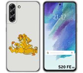 Funda Silicona para Samsung Galaxy S21 FE 5G diseño Leones Dibujos