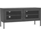 vidaXL Mueble para TV de acero verde 105x35x50 cm, Mueble de Salon, Mueble TV, Mueble TV salon, Mesa de TV, Mueble tele