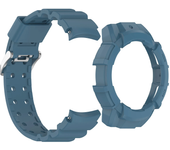 Silicone Case + Strap For Samsung Galaxy Watch 7 fit Watch7 40mm 44mm Armor Protective Case Watchband Band Case 2 in 1