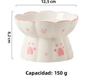 Pet Cat Ceramic Food Bowl Elevated Drinking Eating Feeders Small Puppy Dogs Snack Water Bowls Set Cats Feeding Accessories