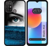 Funda Silicona para ZTE Blade A52 diseño Ojo Dibujos