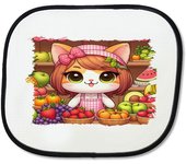 MERCHANDMANIA PARASOL gato frutero animal profesion fruteria sunshield coche