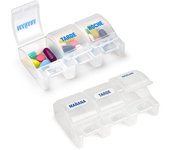 Plastic Forte - Juego de 2 Pastilleros Diarios 3 Tomas Nº 6 con Abrefácil