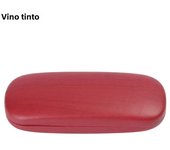 Wood Grain Flip Eye Glasses Hard Shell Protector Metal Glasses Case With Velvet Lining