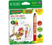 ALPINO LAPIZ ALPINO BABY LA GRANJA 6 COLORES SURTIDOS ALPINO BABY 18x14x2 Cms.